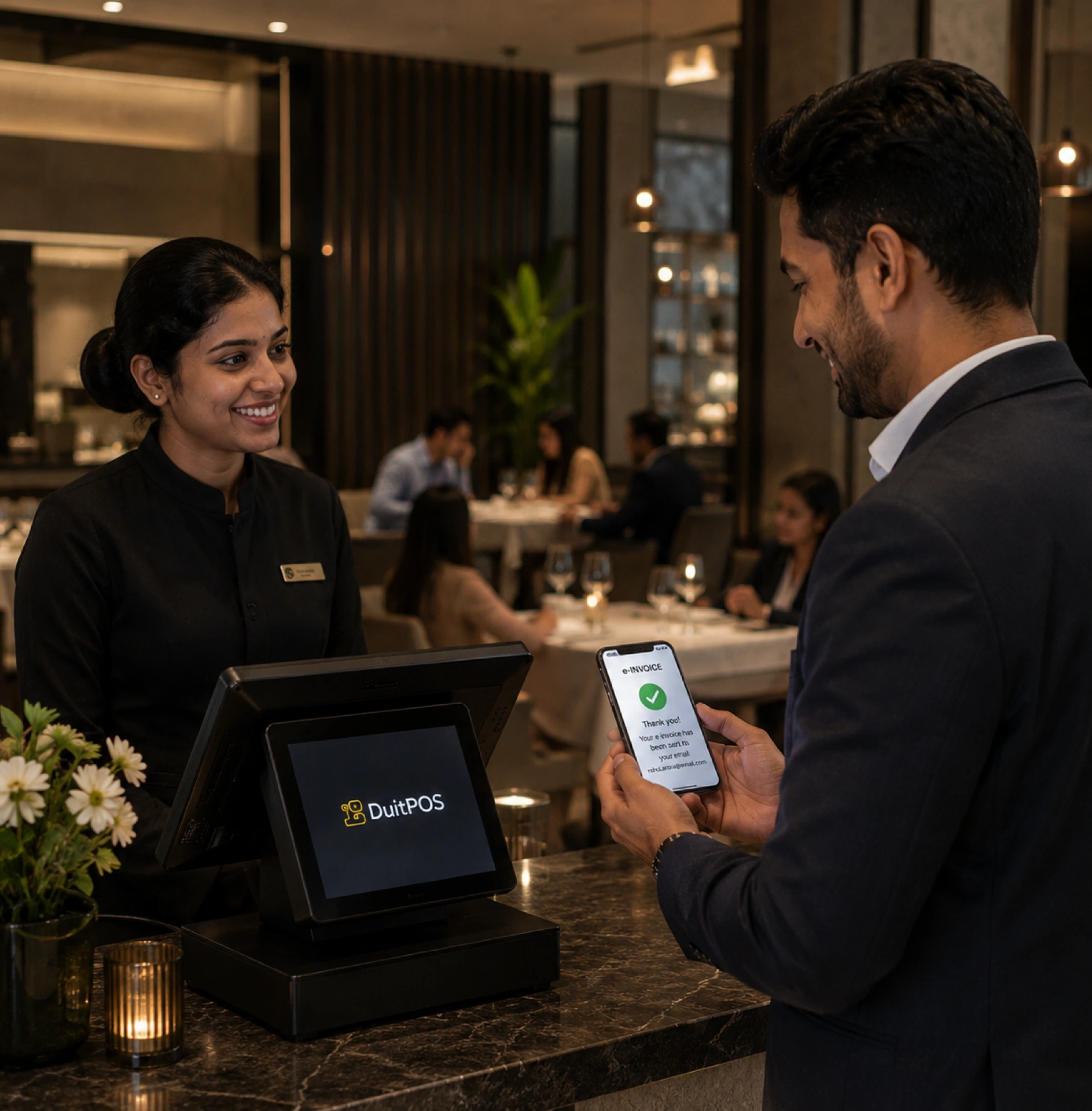 POS checkout with buyer TIN capture