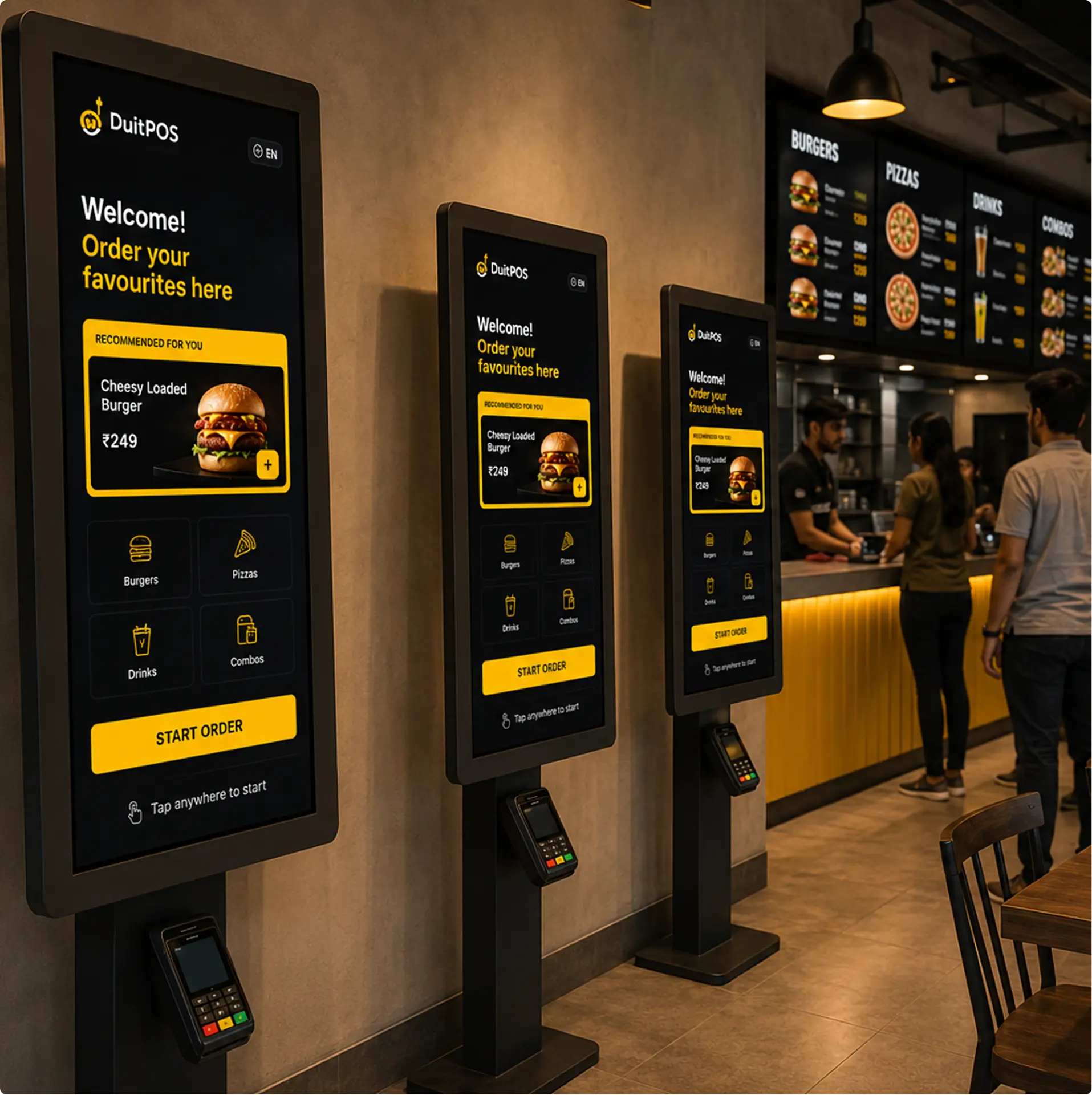 Multi-branch restaurant chain operations dashboard